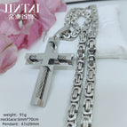 Steel color pendant+6mm*70cm flat chain / Stainless steels.steel