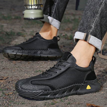 Cross-Border Hot-Selling Spring and Summer New Products Hand-Stitched Casual Men's Shoes Fashionable Soft Sole Versatile Breathable Leather Shoes
