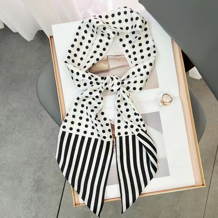 2025 New Long Scarf Korean Style Printed Temperament Scarf Summer Fashion Decorative Bangle Scarf Factory Wholesale