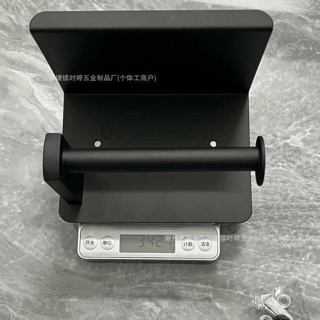 Cross-border stainless steel tissue holder roll paper holder toilet paper holder non-perforated tissue holder mobile phone rack hotel project