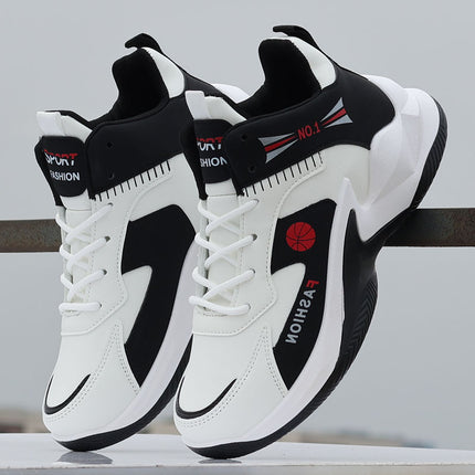 Men's Shoes New Spring Running Shoes Men's All-match Fashion Youth sneaker Non-slip Wear-resistant Student Ball Shoes