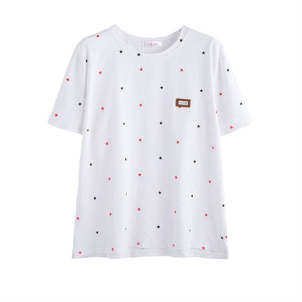 Summer Women's Short-Sleeve T-Shirt, Trendy 2026 New Style, Loose Fit, Slimming, Plus-Size, White Half-Sleeve Top