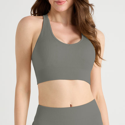Cross-Border Threaded Yoga Clothing Sports Suit, High-End Women's Wearable Seamless Training Quick-Drying Running Fitness Clothing