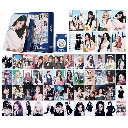Korean Star 55 Boxed Small Cards Stray (g) I-Dle Ive Ateez Collection Lomo Cards Cross-Border