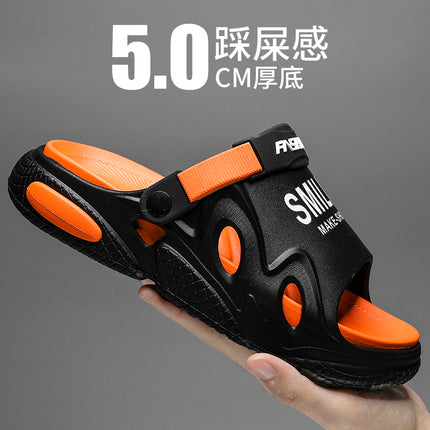 Slippers for Men's Summer Outer Wear, Trendy Brand, Beach Sandals, Outdoor Dual-Purpose Sandals