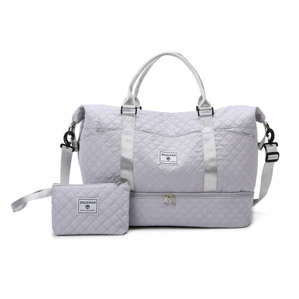 Luggage Bag Travel Portable Bag Rhomboid All-match Short-distance Travel Bag Dry and Wet Separation Sports Fitness Bag
