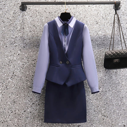 Professional suit Women's Autumn and Winter Suit Dress Temperament Beauty Salon Work Clothes High-end Sales Department Front Desk Suit Fixation