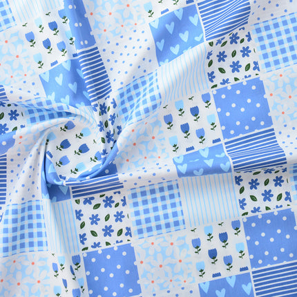 160cm cotton twill fabric pastoral floral cotton fabric handmade clothing bedding cotton flower flower
