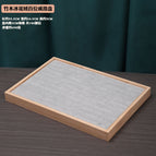Bamboo Ice Flower velvet ring plate
