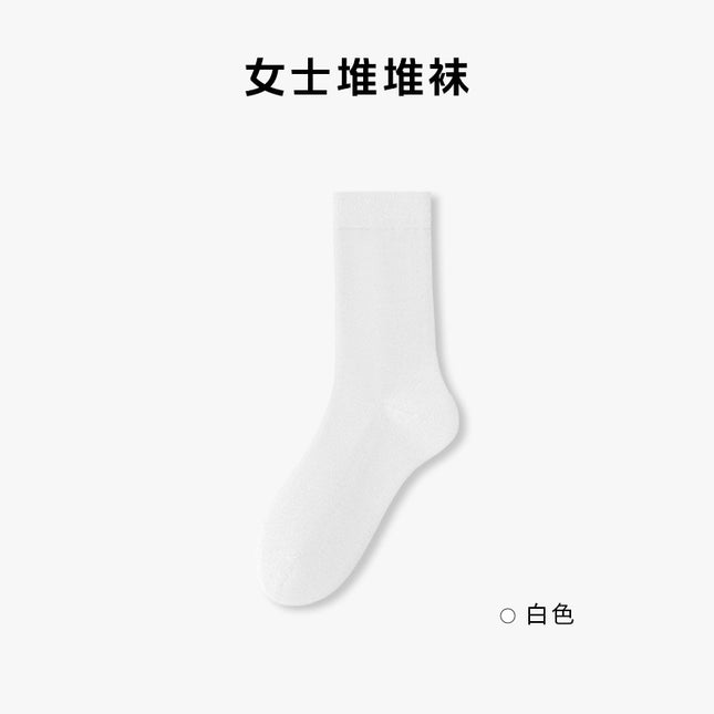 Women's Pure Cotton Socks for Spring and Summer, Seamless, Anti-Pilling, Mid-Calf, Loose-Fitting, Postpartum Socks, Wholesale from Zhuji