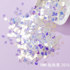 Purple glitter [small pack 10g] / 9m unicorn zg10