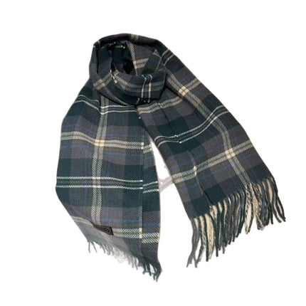 Classic Small Plaid Scarf for Women, New Winter Retro British Style, Warm Neck Protection, Cold-Proof, Thickened Trendy