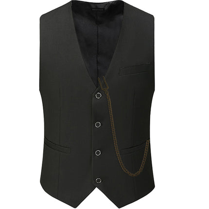 Foreign trade Amazon 1920S Gatsby explosions suit vest men's Korean leisure best man Korean slim fit