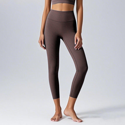 High-Waisted Tummy Control Fitness Pants for Women, Breathable Tight-Fitting Leggings, Butt-Lifting Yoga Pants, Naked-Feel High-Elasticity