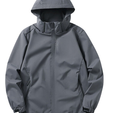 Jackets for Men and Women, Versatile Jackets for Couples, Windproof, Waterproof and Windproof, Removable Outdoor Mountaineering Jackets with Logo