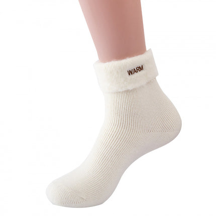 Women's Slippers Socks Winter Home Socks Brushed Plush Socks Warm Socks Warm Confinement Ski Socks Sailor Sleeping Socks