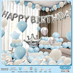 JT-SR01-10 blue and white silver crown suit [paper card packaging] [dispensing and ribbon]]
