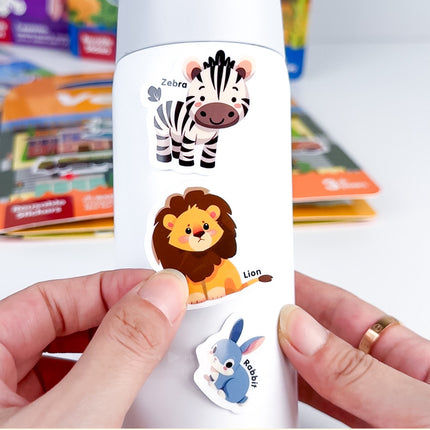 Cross-border Children's Portable Jelly Sticker Book 2-3 Years Old Baby Toy Bubble Sticker Quiet Book Educational Early Children' s Book