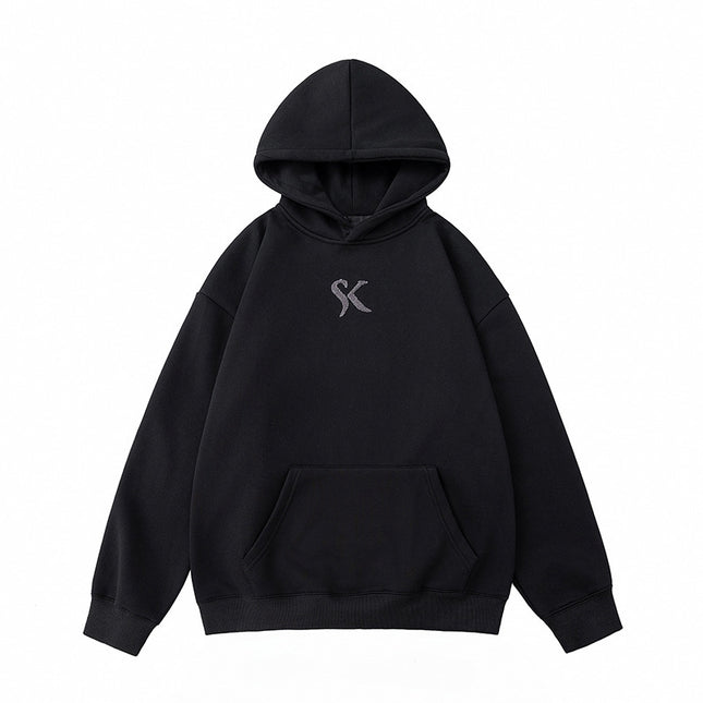 Amazon American Heavy Hooded Sweatshirt Men's Embroidered Towel Autumn Trendy Brand Loose Couple Jacket Wholesale