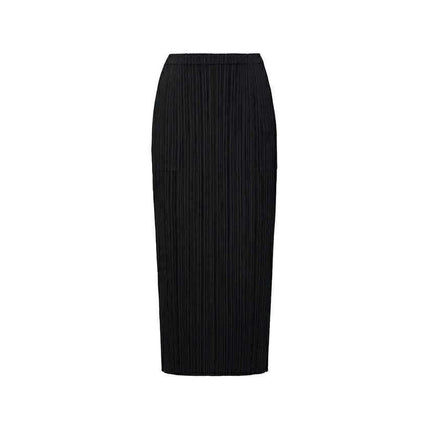 Miyake Counter Long Summer New Pleated Women's Versatile Straight Pencil Skirt