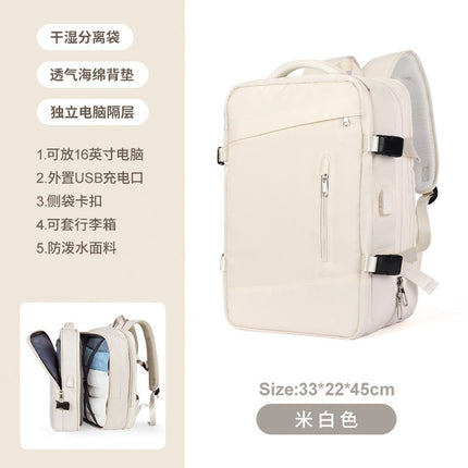 Cross-Border Multifunctional Computer Bag Backpack Dry and Wet Separation Business Trip Backpack Expansion Travel Bag