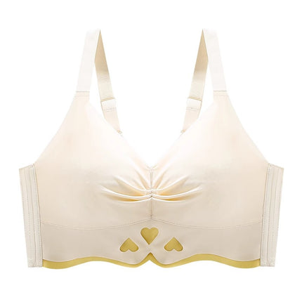 Big Chest Showy Small Chest Underwear Women's Full Cup Thin Gathering Anti-sagging Parammary Litching Bra with Strong Bra