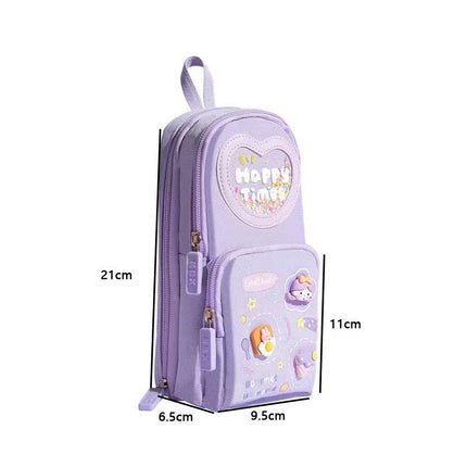 Large-Capacity Pencil Case, High-Quality Appearance, Stationery Bag for Male and Female Students, Junior High School Portable Backpack Pencil Case, Kapibara Ins Style