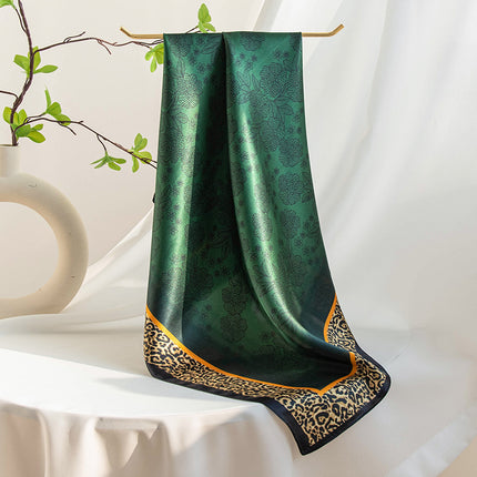 Mulberry Silk Scarf, Old Money Style, Summer Thin Small Scarf, Valentine's Day Gift, Plain Crepe Satin Silk Printed Small Square Scarf