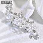 Silver hair comb cx596