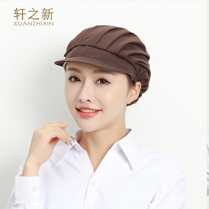 Breathable Net Hat Catering Special Kitchen Chef Food Factory Workshop Anti-oil Smoke Dust-proof Anti-hair-drop Working Cap Female