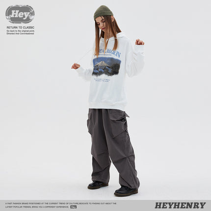 HeyHenry 2022 Autumn New hooded sweater couple wear trendy loose casual hoodie top coat
