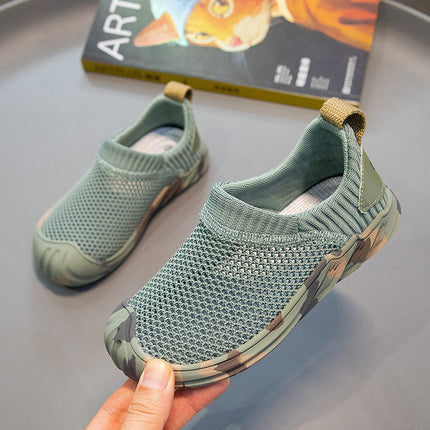 Boys Sports Shoes Mesh Breathable Mesh Shoes Explosions 2023 Spring and Autumn New 3-6-12 Years Old Children's Running Shoes Ultra Light