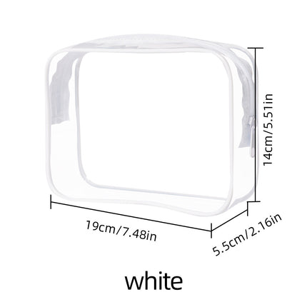 Security Check Storage Bag Liquid Cosmetic Bag Airplane Sealed Bag Airplane Boarding Storage Bag Transparent Cosmetic Bag