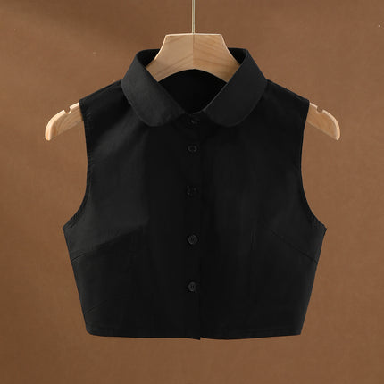 Professional Fake Collar Women's New Formal Black and White Sweater Decorative Collar Versatile Vest Shirt Decorative Fake Collar