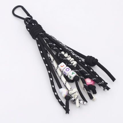 Cross-border Bohemian Style Keychain Women's Bag Hanging Ornaments Colorful Rope Tassel Car Pendant Fashionable Handmade Jewelry