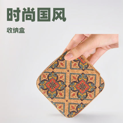 Cross-Border Portable Jewelry Storage Box, Retro High-End Jewelry Box, Earrings, Multi-Functional National Style Jewelry