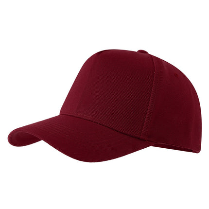 Amazon Cross-Border Popular Maoqing Five-Panel Baseball Cap Advertising Hat with Logo Printed Solid Color Visor Sunshade Cap