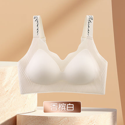 Special Color Invisible Liquid Foundation Underwear Women's Big Chest Small Seamless Gathering Thin Comfortable Bra Fixed Cup