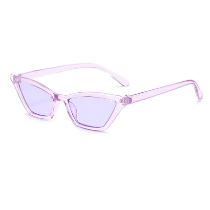 2023 Cat Eye Sunglasses Women's Street Style Retro Sunglasses Colorful Sunglasses Plastic Hinge Sunshade Uv400
