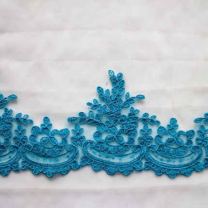 White lace accessories bridal handmade diy material wedding headwear decorative flower width 15.5CM