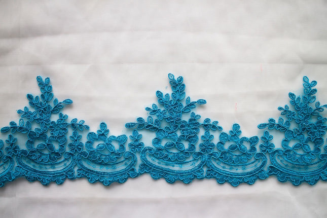 White lace accessories bridal handmade diy material wedding headwear decorative flower width 15.5CM