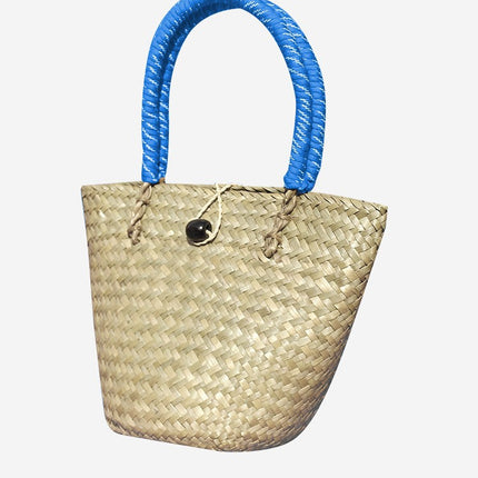 Straw Beach Bag 2025 Summer Woven Bag Handbag with Tote Bag Women's Foreign Trade Straw Bag Handbag Factory
