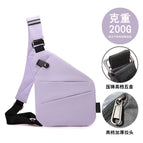 left shoulder-light purple