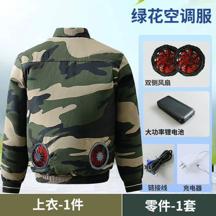 Summer New Outdoor Cooling Air-Conditioning Clothing Construction Site Welding Construction Camouflage Labor Protection Overalls