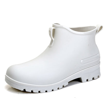 Cross-border new fashion 2024 rain boots couple outdoor waterproof shoes men's lightweight rubber shoes overshoes low-top rain boots women