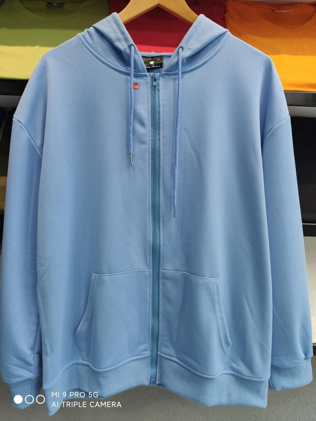 Twill Zipper Hooded Sweater Spring and Autumn Class Clothes Custom Printed Logo Hooded Sweater Custom Printed Hoodie