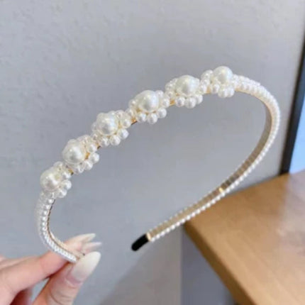 Internet Red Square Explosions Contrast Braid Head Band Wide Edge Non-Slip High-Level Hair Band 2023 New Style Hair Card for Women