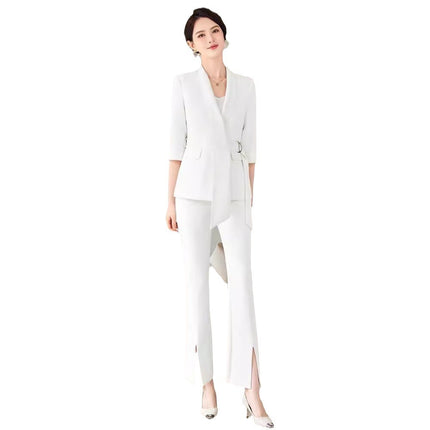 Professional Suit suit Dress Female Fashion Temperament Goddess Fan Hotel Reception Beauty Salon Work Clothes