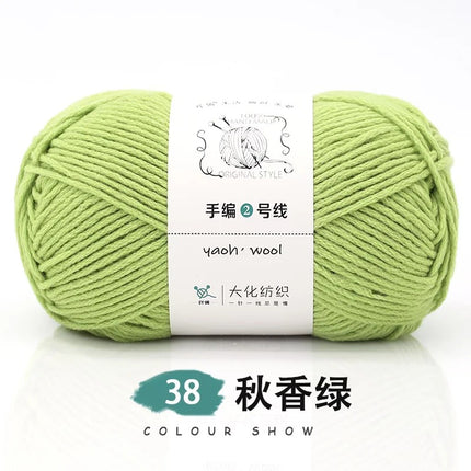 Doll hand-knitted No. 2 handmade wool woven scarf HAT medium thick coat stick needle DIY6 strand wool wholesale