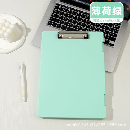 A4 folder paper material storage box student board clip writing pad multifunctional office file storage box